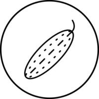 icono de vector de pepino