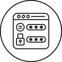 Website Password Vector Icon