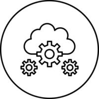 Cloud Setting Vector Icon