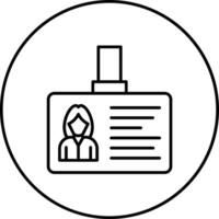 Identification Card Vector Icon