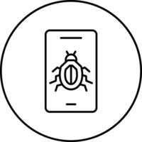 Mobile Virus Vector Icon