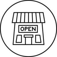 Open Shop Sign Vector Icon