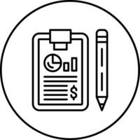 Financial Report Vector Icon