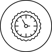 icono de vector de reloj de pared