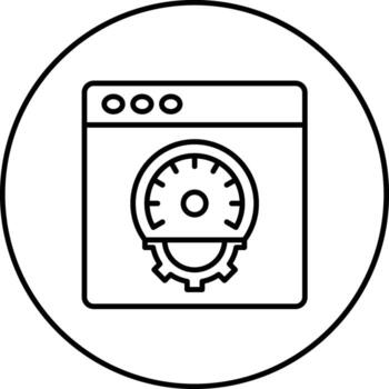 icono de vector de rendimiento