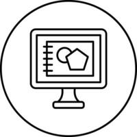 Digital Sketch Vector Icon