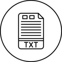 TXT Vector Icon