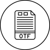 OTF Vector Icon