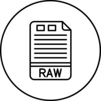RAW Vector Icon