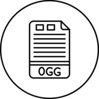 ogg vector icono