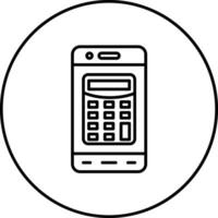 móvil calculadora vector icono