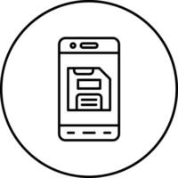 Mobile Save Vector Icon