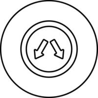 Keep In Lane Vector Icon
