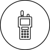 icono de vector de walkie-talkie