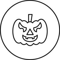 Jack-o-lantern vector icono