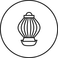 Red Paper Lantern Vector Icon