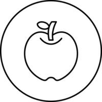 icono de vector de manzana