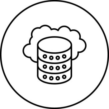 Cloud Storage Vector Icon