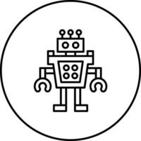 Humanoid Robot Vector Icon
