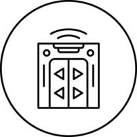 Electric Door Vector Icon