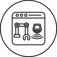 Cyber Physical System Vector Icon