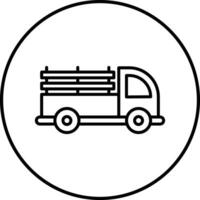 icono de vector de camioneta