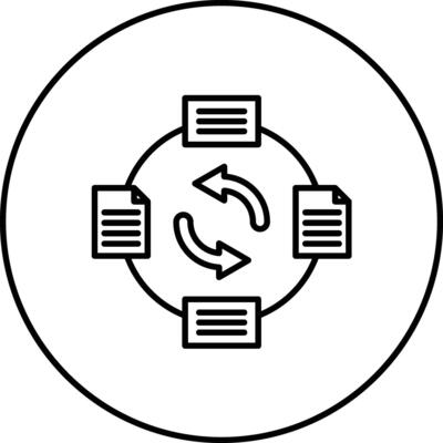 Data Exchange Vector Icon