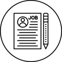 Job Description Vector Icon