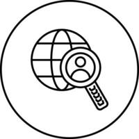 Global Search Vector Icon