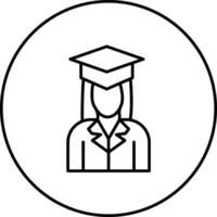 Female Graduate Vector Icon