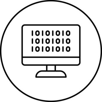 Binary Code Vector Icon