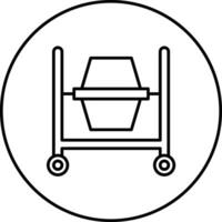 Concrete Mixer Vector Icon