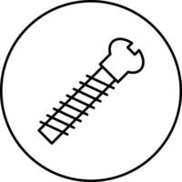 icono de vector de tornillo