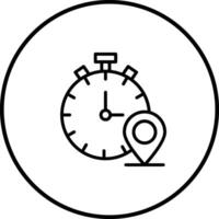 Local Time Vector Icon
