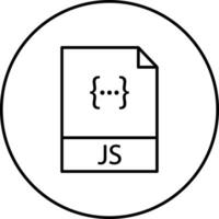 icono de vector de archivo javascript