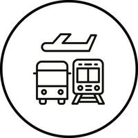 icono de vector de transporte