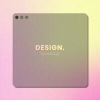 Simple square gradient background. Social media template vector illustration.