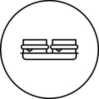 Sandwich Tray Vector Icon