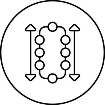 bloquear altura vector icono