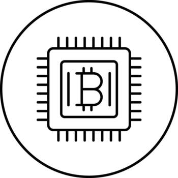 CPU Mining Vector Icon