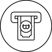 Cryptocurrency ATM Vector Icon