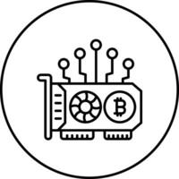 GPU Mining Vector Icon