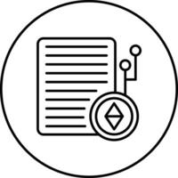 Smart Contract Vector Icon