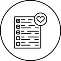 Wishlist Vector Icon