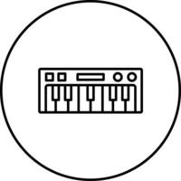 icono de vector de teclado de piano