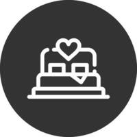 Bed Creative Icon Design vector