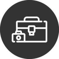 Camera Bag Creative Icon Design vector