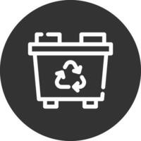 Recycling Bin Creative Icon Design vector