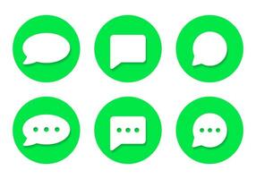 Message, chat, and comment icon vector in flat style