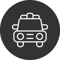 diseño de icono creativo de coche de policía vector